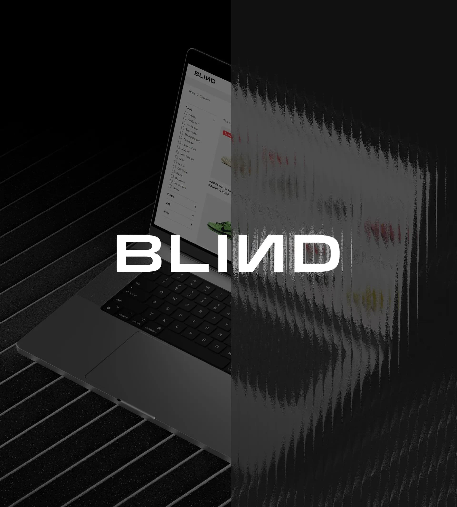 Blind Store — progetto shop online di Bertoli Studios