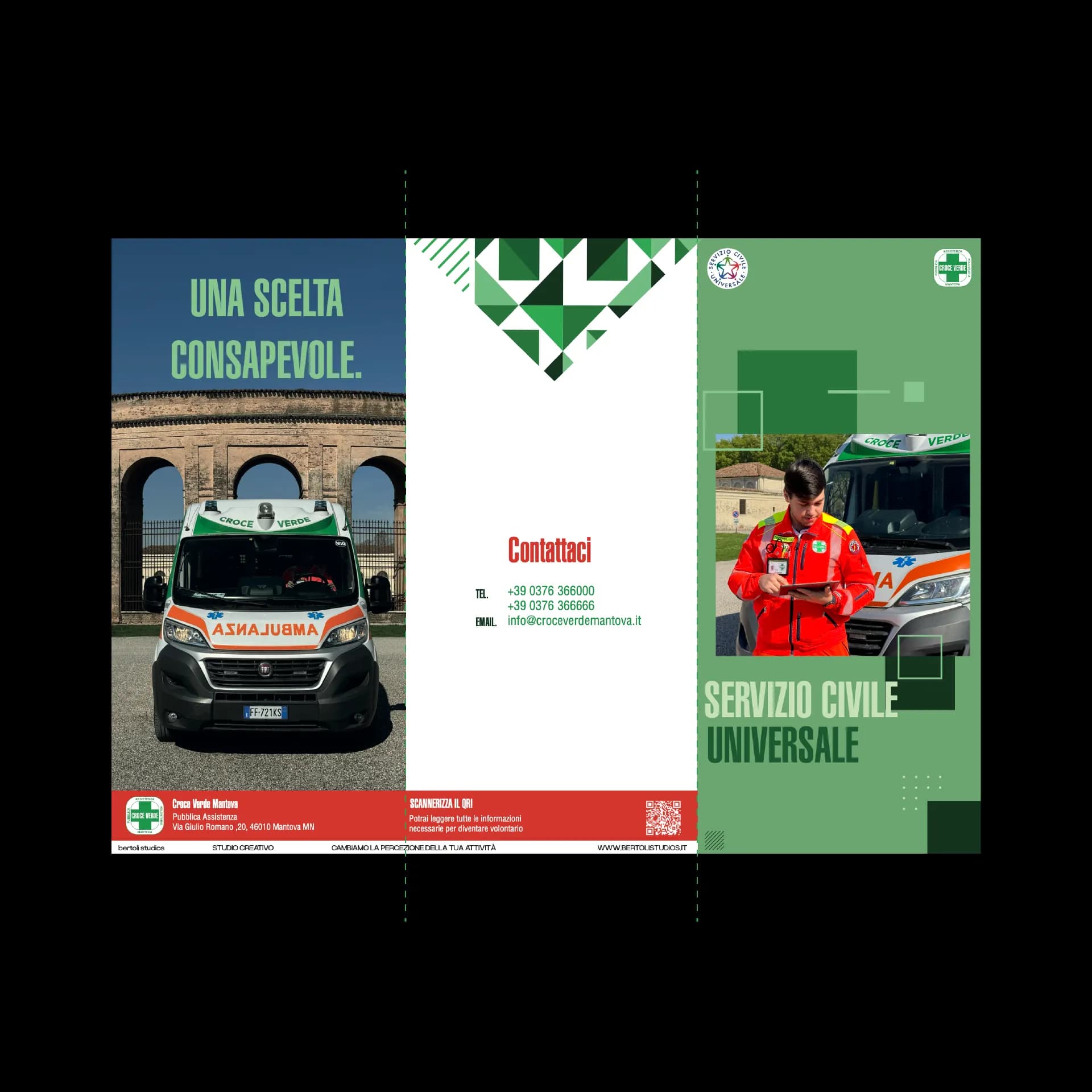 Volantino Croce Verde
